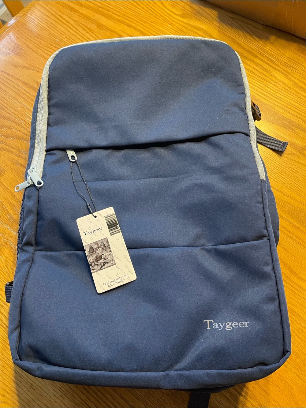 Taygeer-Navy Men's Backpack - Slim Everyday Carry